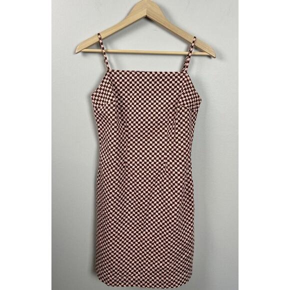 Levi’s Danny Mini Dress Checkered Geometric Pattern Size XS Cotton Retro 90’s Wm - Picture 3 of 11